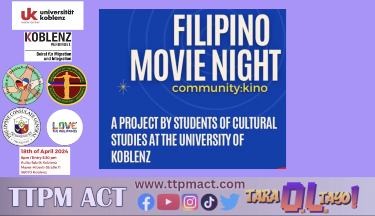 Celebrating Philippine Culture: A Filipino Movie Night in Koblenz 2024