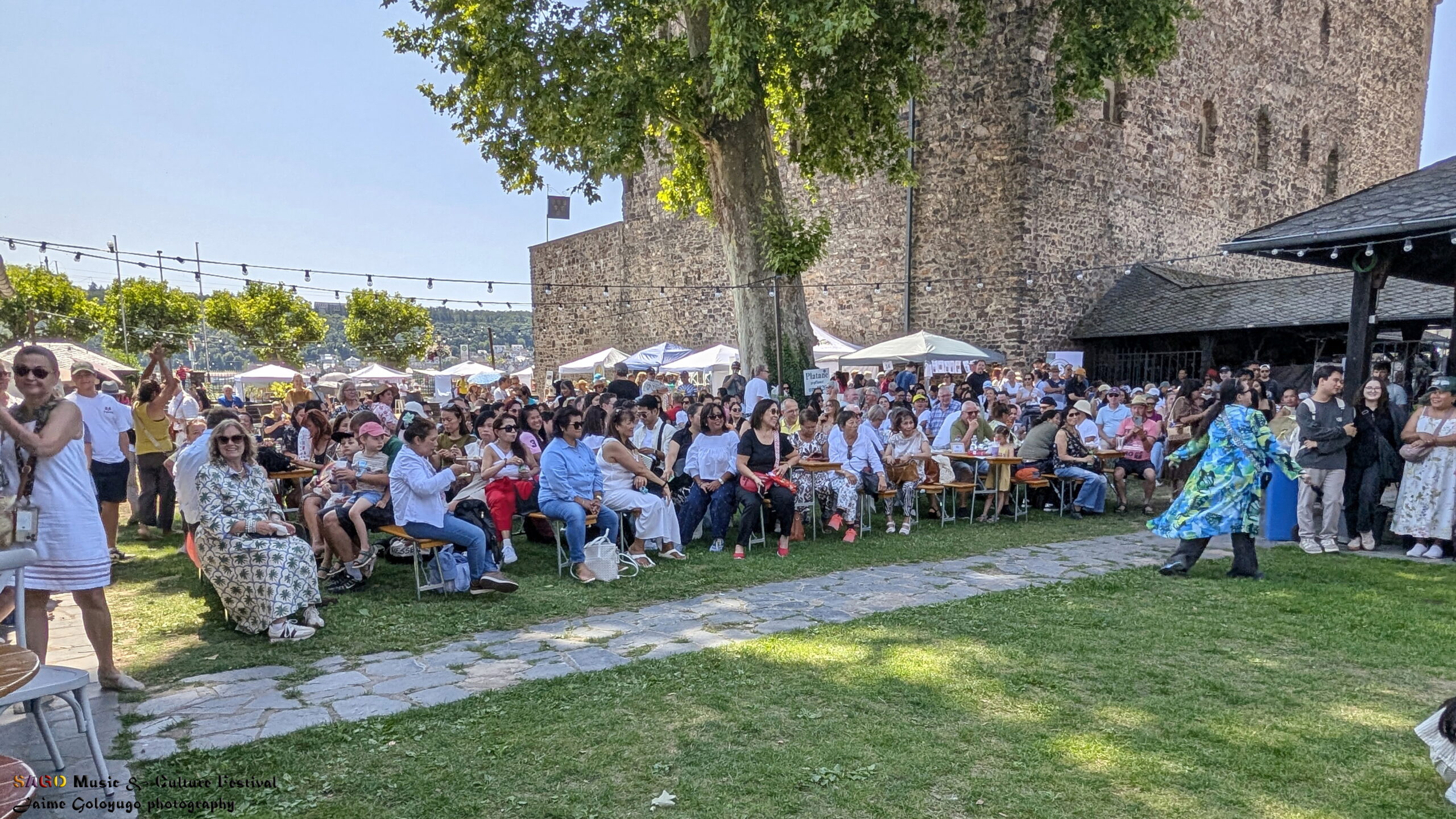 Crowd gathered as the SAGO Music & Culture Festival program begins