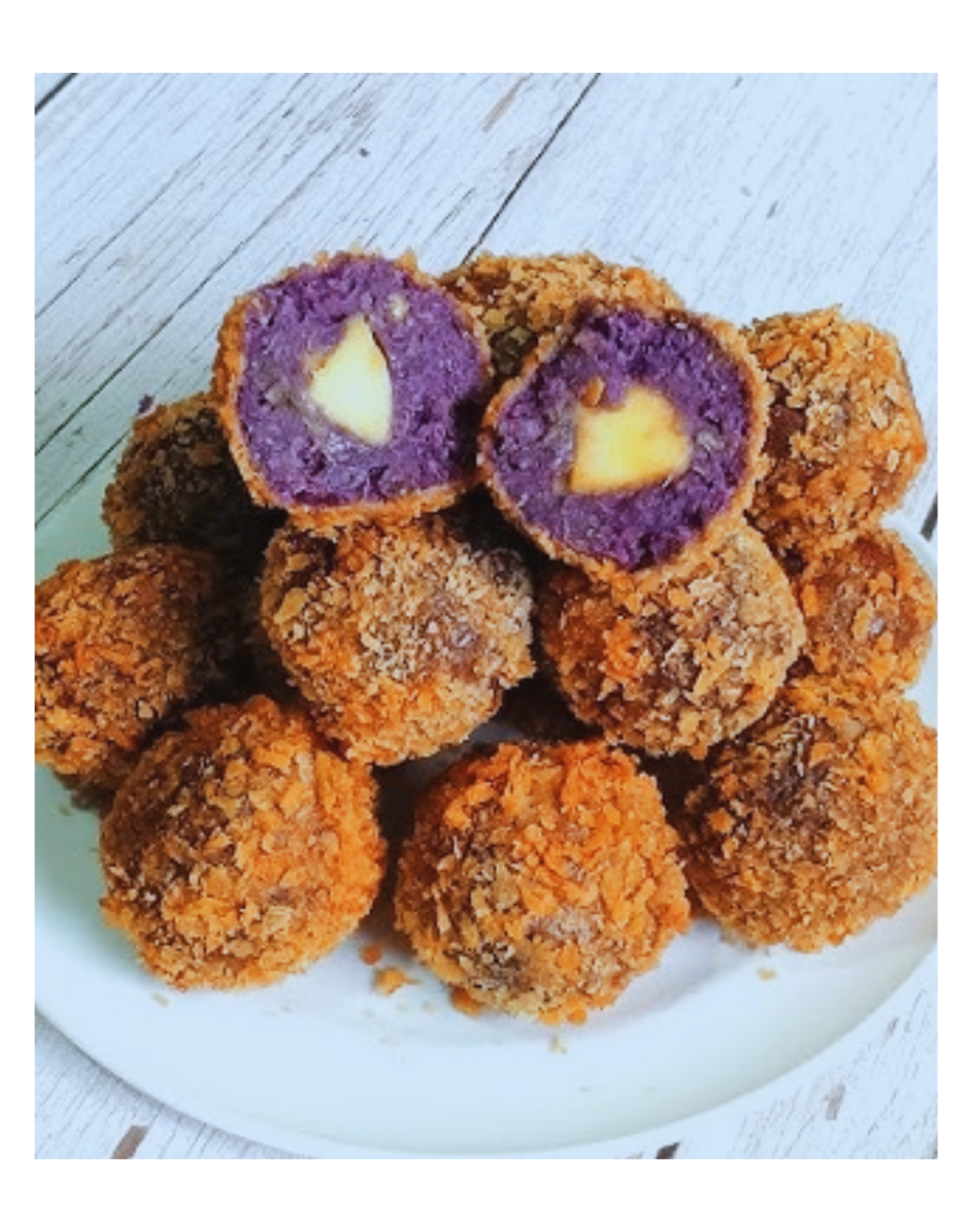 Ube Cheese balls